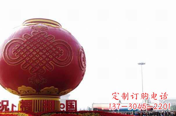 甘肃城市不锈钢灯笼雕塑