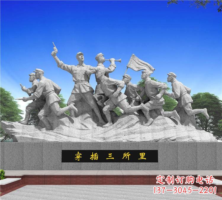 甘肃红军雕塑传承伟大革命精神