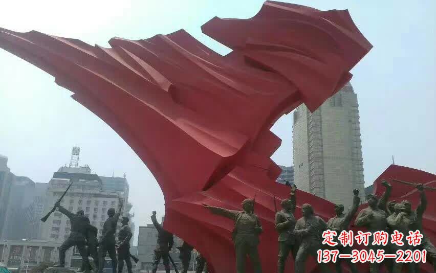 甘肃大型不锈钢红军雕塑——见证历史荣光