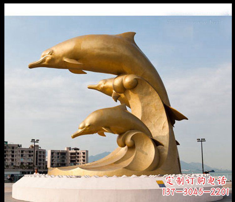 甘肃海豚雕塑——美丽的城市标志