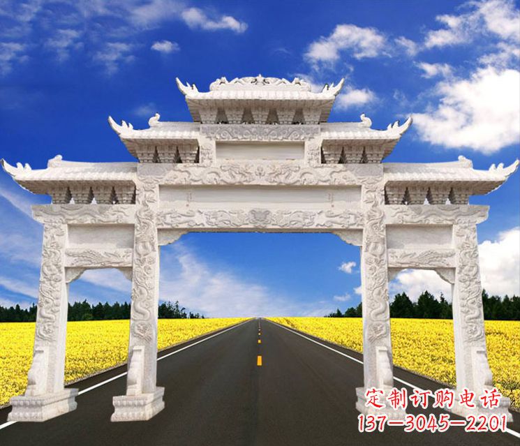 甘肃城市牌楼石雕——把文化传承到实体之中