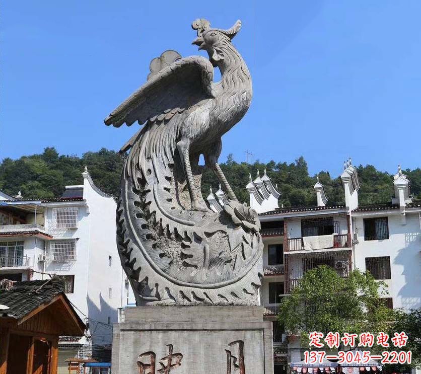 甘肃青石凤凰雕塑富有文化底蕴的传承