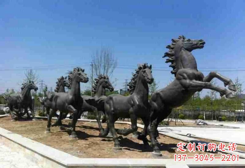 甘肃铜马雕塑美观华贵的城市艺术