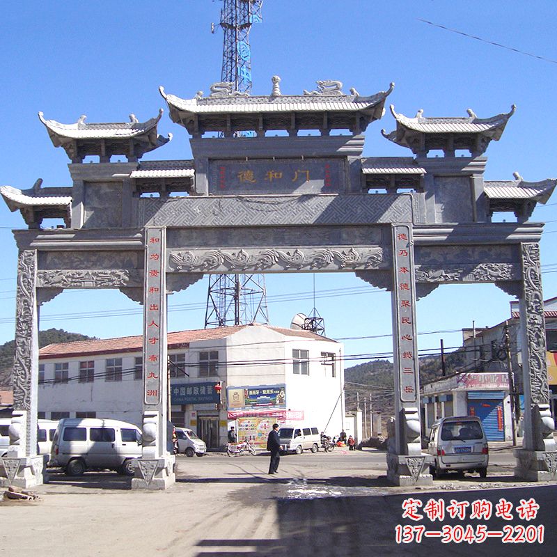 甘肃中国古代的牌楼雕塑——传承着历史文化的精髓