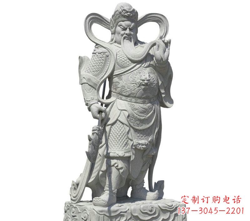 甘肃关公雕像象征着威武的英雄