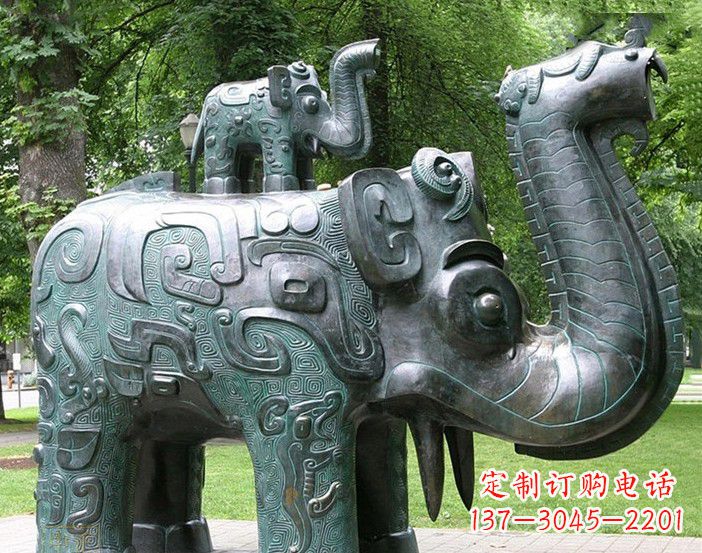 甘肃大象雕塑象征伟大气派