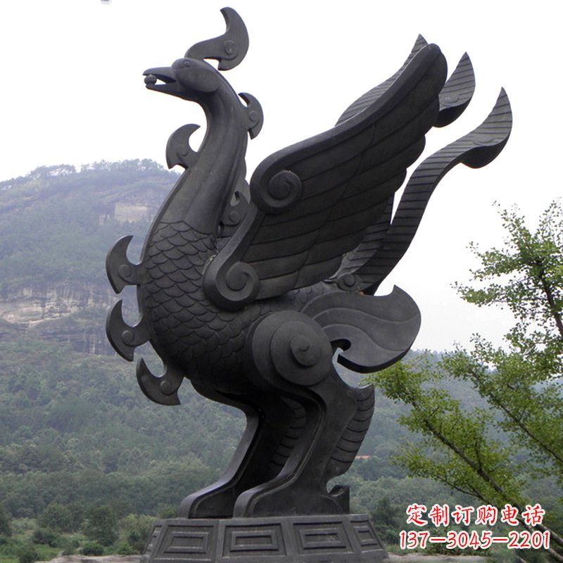 甘肃凤凰铜雕传承古神兽之美