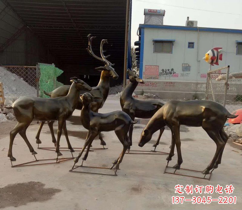 甘肃鹿雕塑抽象之美