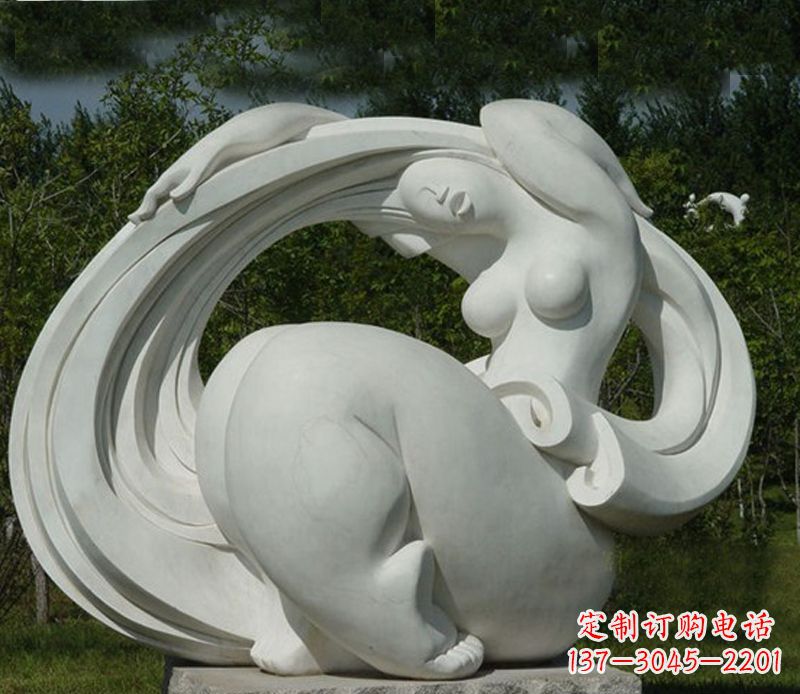 甘肃抽象美女石雕