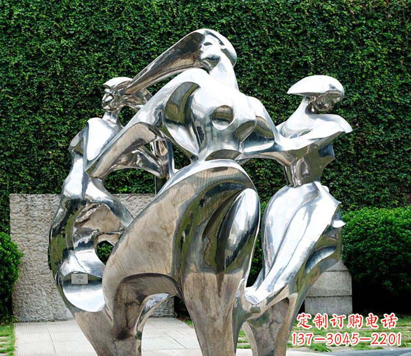 甘肃抽象女性的魅力不锈钢景观雕塑