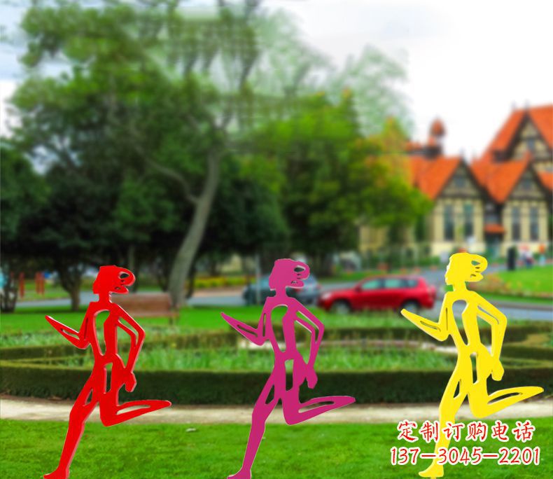甘肃奔跑的女性雕塑