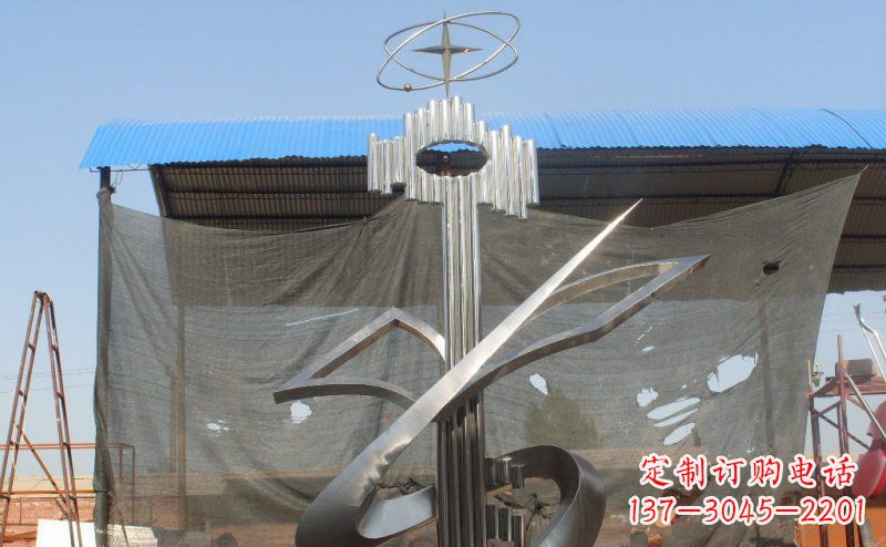 甘肃引领校园文化的钥匙雕塑