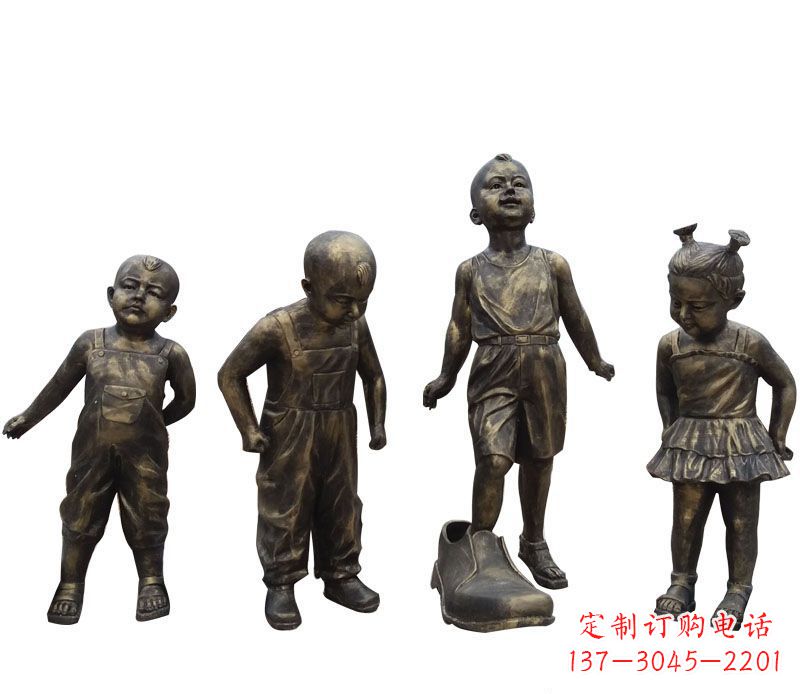 甘肃儿童雕塑传承中国古代文化