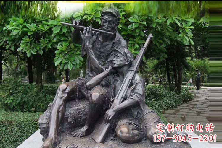 甘肃红军战士雕塑——抒发军旅情怀