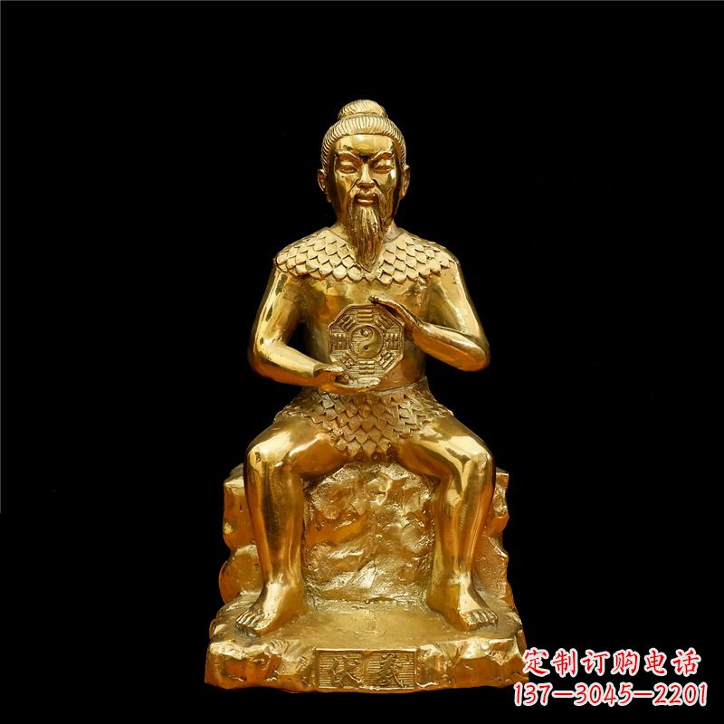 甘肃伏羲大帝神像汇聚古老文明中的象征