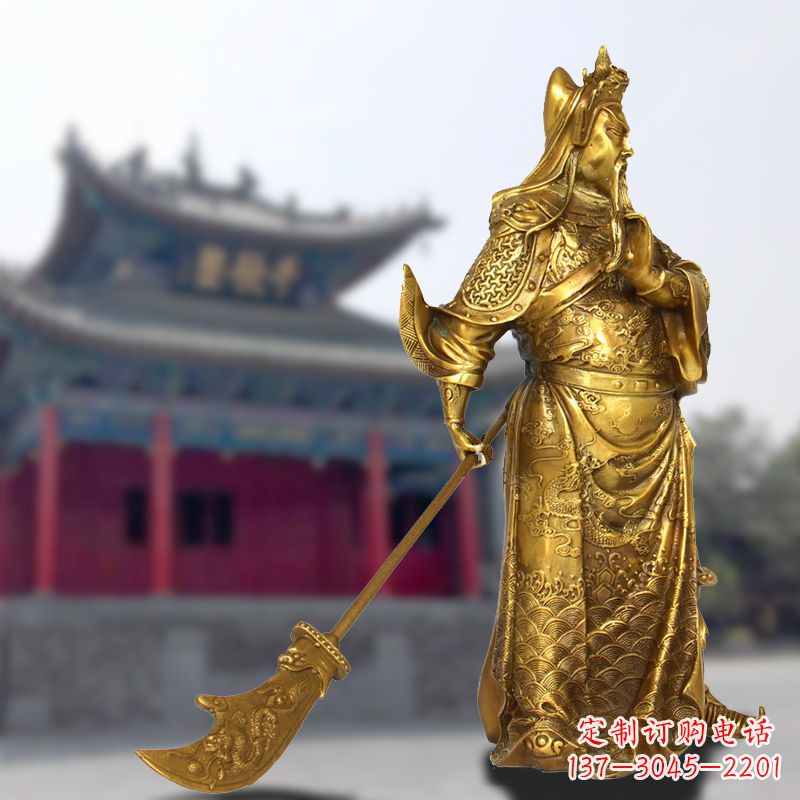 甘肃铜雕关羽传承精神气质