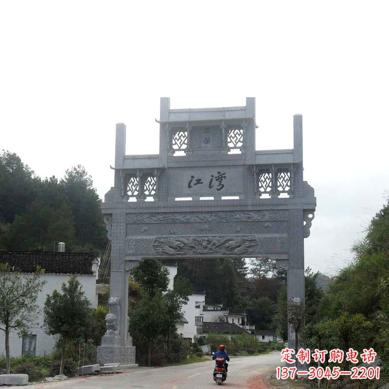 甘肃精美石牌坊雕塑——传承中国古典文化