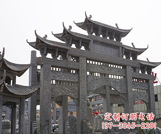 甘肃牌坊石雕传承传统文化的艺术精品