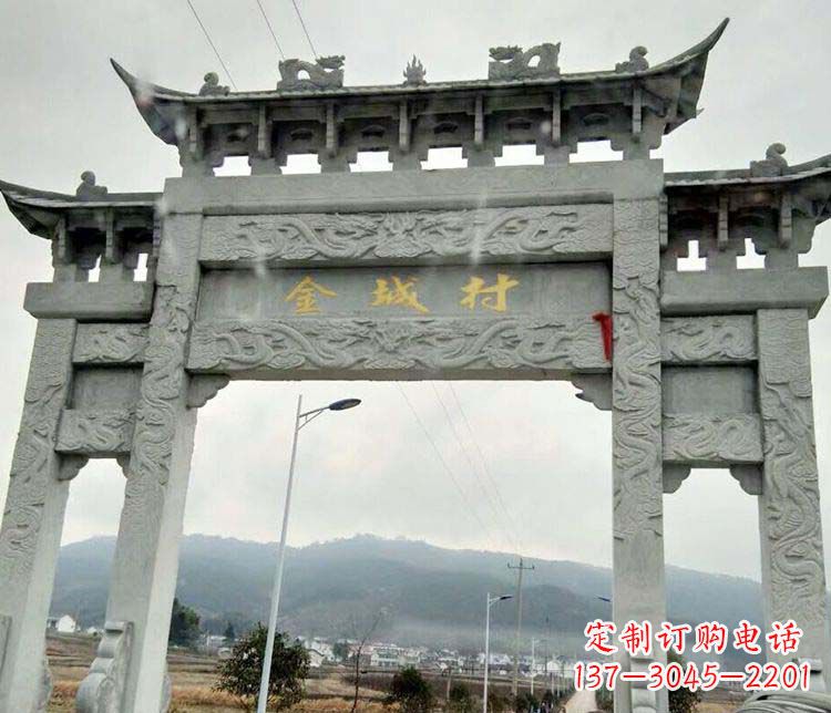 甘肃该牌坊雕塑。