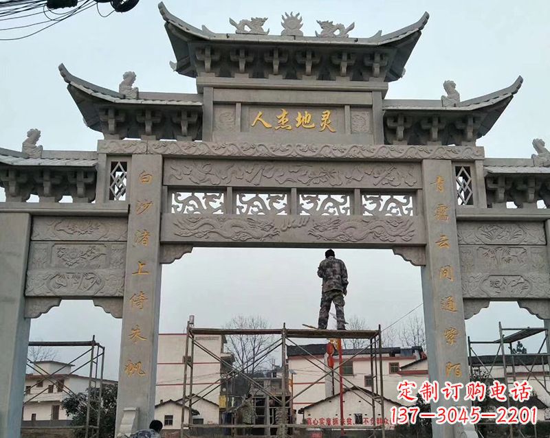 甘肃牌坊雕塑