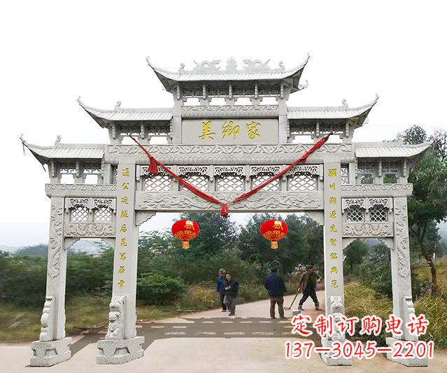 甘肃牌坊雕塑珍贵的传统文化