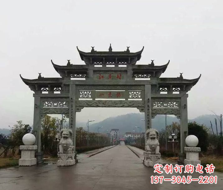 甘肃牌坊石雕传承民间文化