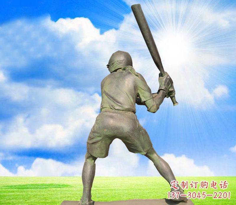 甘肃纪念棒球精美的棒球雕塑