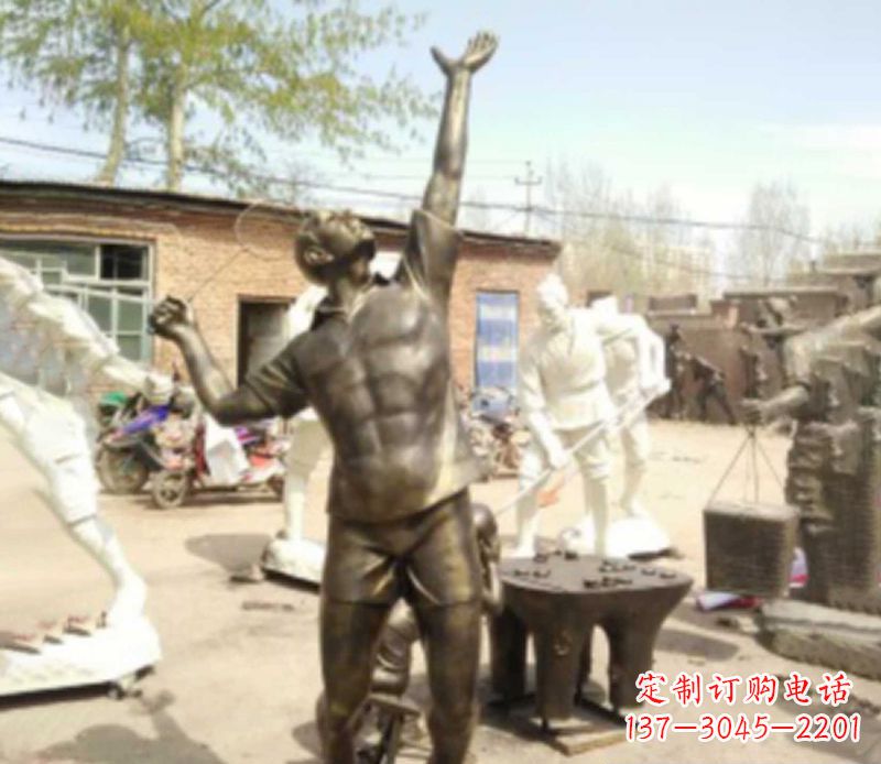 甘肃羽毛球雕塑传承运动精神