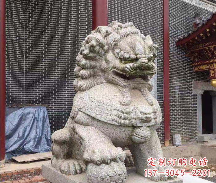甘肃巨型大理石狮子雕塑