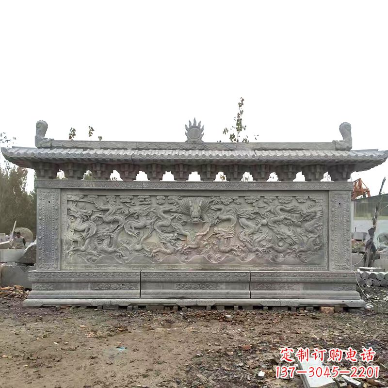 甘肃大理石影壁雕塑美丽的艺术精品