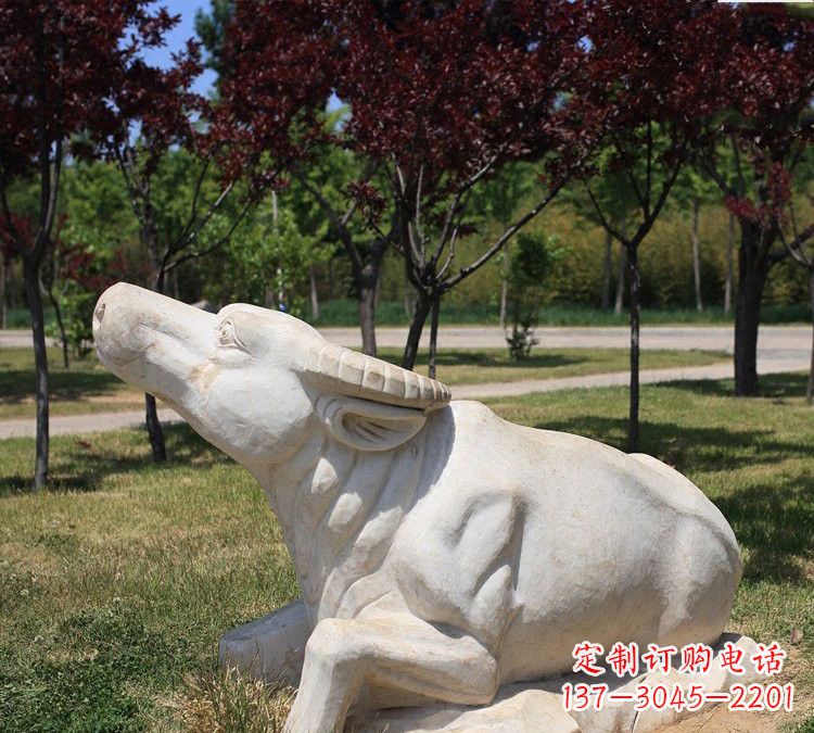 甘肃大理石动物雕塑传承文化的艺术精品