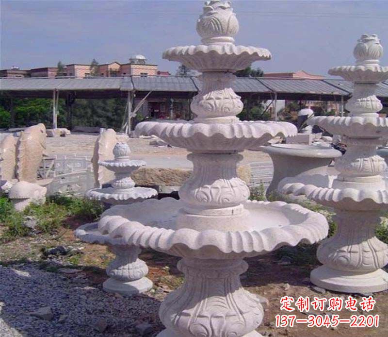 甘肃石雕喷泉展现精美的艺术灵感