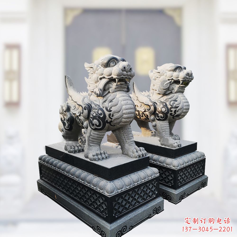 甘肃大理石雕刻的貔貅