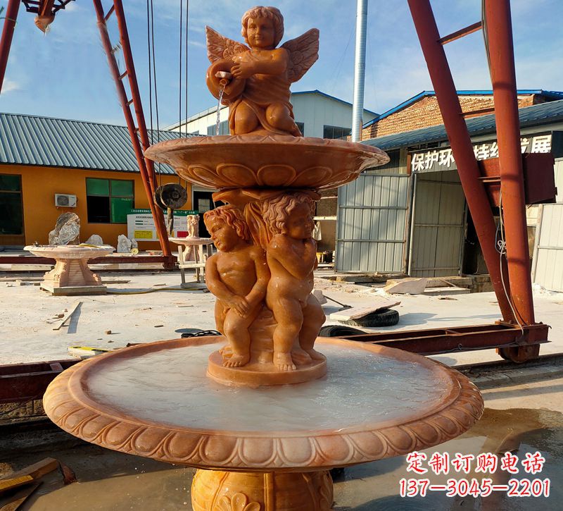 甘肃大理石风水球雕塑传承古老文化