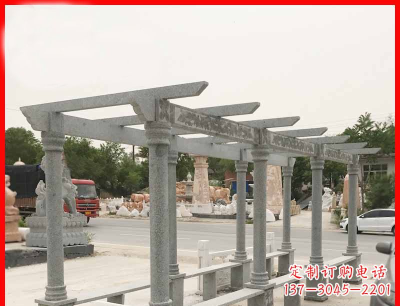 甘肃大理石公园石雕长廊高端定制雕塑