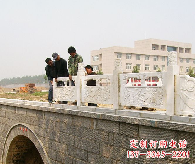 甘肃大理石拱桥石雕栏板