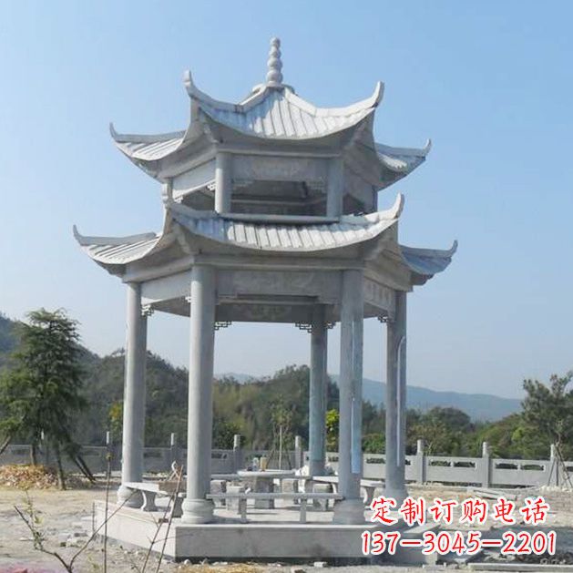 甘肃高雅大理石凉亭雕塑