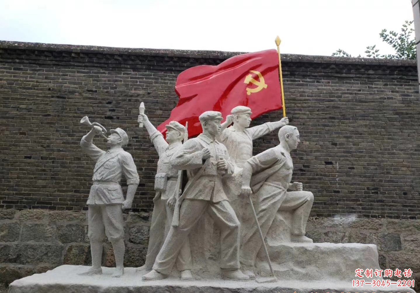 甘肃红军雕塑把热血革命历史永久留存