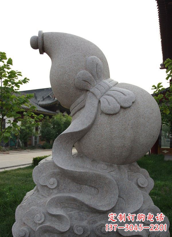 甘肃中领雕塑大理石葫芦雕塑构筑完美建筑