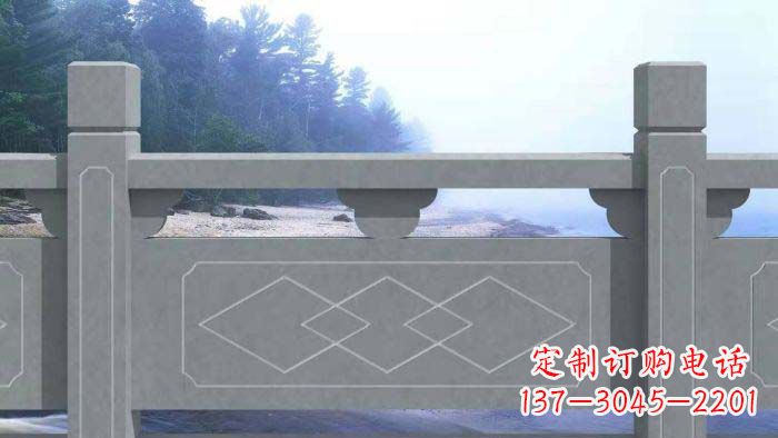 甘肃大理石护城河栏板石雕