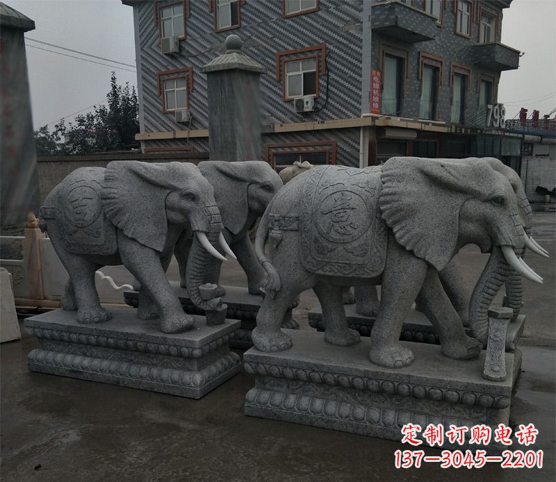 甘肃唯美雕刻大象雕塑