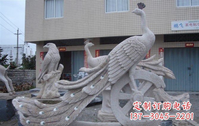 甘肃大理石孔雀石雕塑
