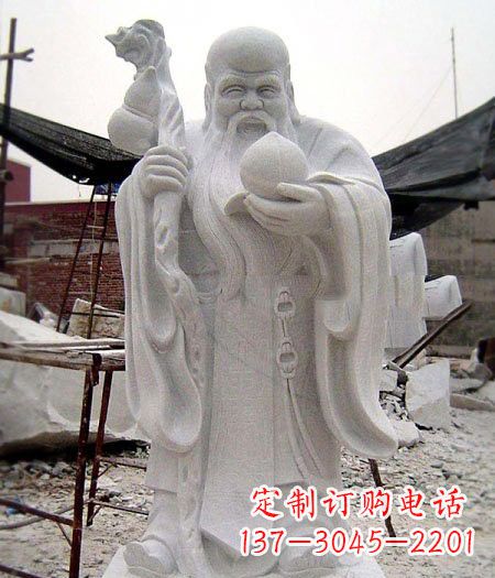 甘肃大理石寿星雕塑