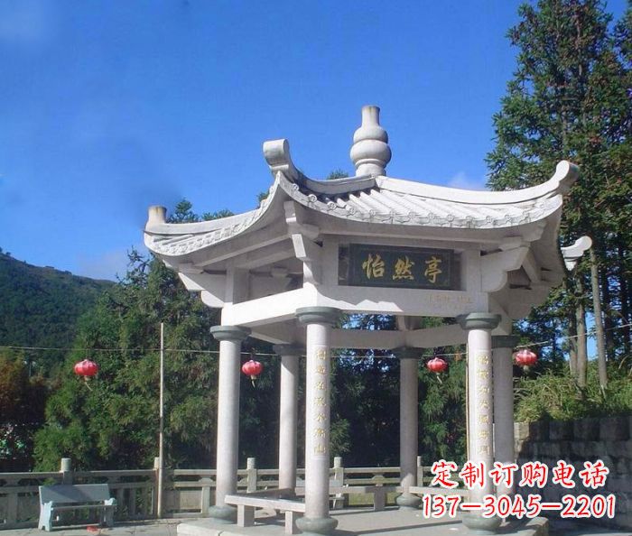 甘肃精美大理石凉亭雕塑