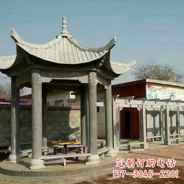 甘肃大理石凉亭庭院亭子