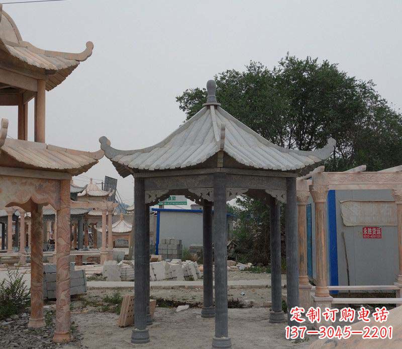 甘肃大理石凉亭精美石雕