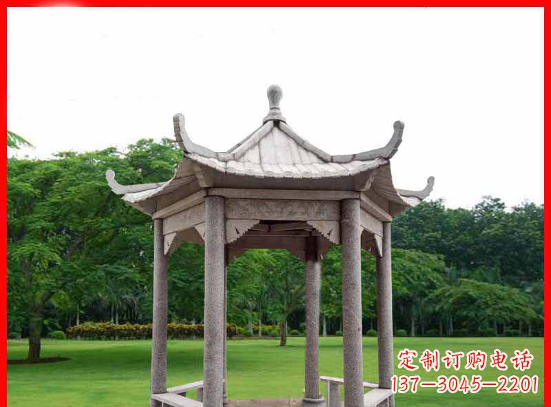 甘肃精致大理石凉亭雕塑