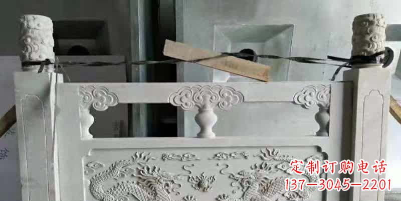 甘肃大理石龙浮雕栏板雕塑