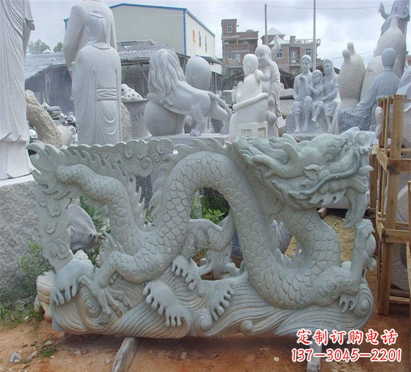 甘肃大理石龙石雕传承古老文化,精雕细琢的艺术品