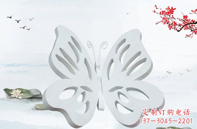 甘肃高级大理石镂空蝴蝶雕塑